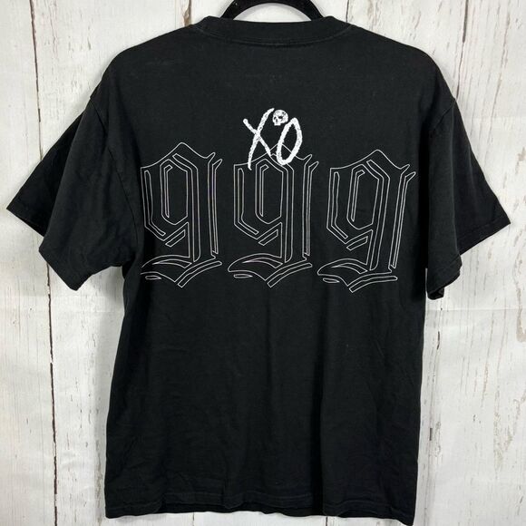 Juice Wrld 999 Club The Weekend XO Outlook T Shirt Skull Black & White - Picture 2 of 4